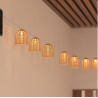 Guirlande solaire 10 paniers beige