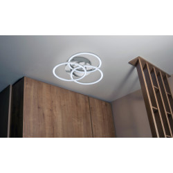 Plafonnier cercle gris 27w 3200lm CCT
