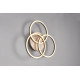 Plafonnier cercle noir/bois 27w 3200lm CCT