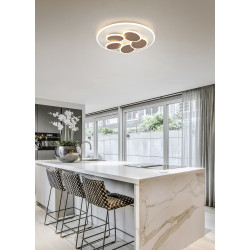 Plafonnier rond café 5R 35w 4200lm CCT télécommande