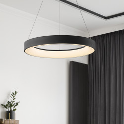Suspension D50 noir 40w 2950lm cct télécommande 