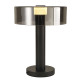 Lampe verre fumé noir GM