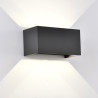 Applique rectangle double 4*6w 2200lm noir