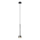 Suspension verre chrome noir GX53