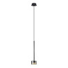 Suspension verre chrome noir GX53