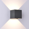 Applique carré 12w 1100lm anthracite