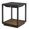 Borne solaire cube graphite 300lm détecteur