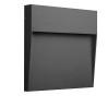 Applique balise anthracite carré 3w