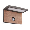 Applique anthracite bois 15w 1100lm détecteur 