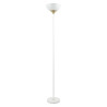 Lampadaire métal blanc/doré E27