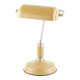 Lampe banquier métal moutarde acier