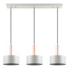 Suspension 3L gris/cuivre E27