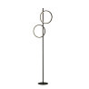 Lampadaire noir 2 cercles