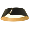 Plafonnier D50 noir bois 36w 3240lm CCT