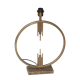 Pied de lampe rond doré