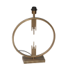Pied de lampe rond doré