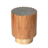 Selette bois laiton brossé D41
