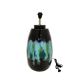 Pied de lampe émaux bleu/noir H58