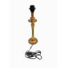 Pied de lampe alu doré antique 