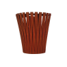 Applique bois brique lamelles en V